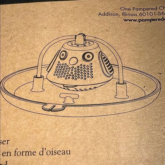 Pampered Chef Tea-Bird Infuser in Tan Box - Picture 3 of 5